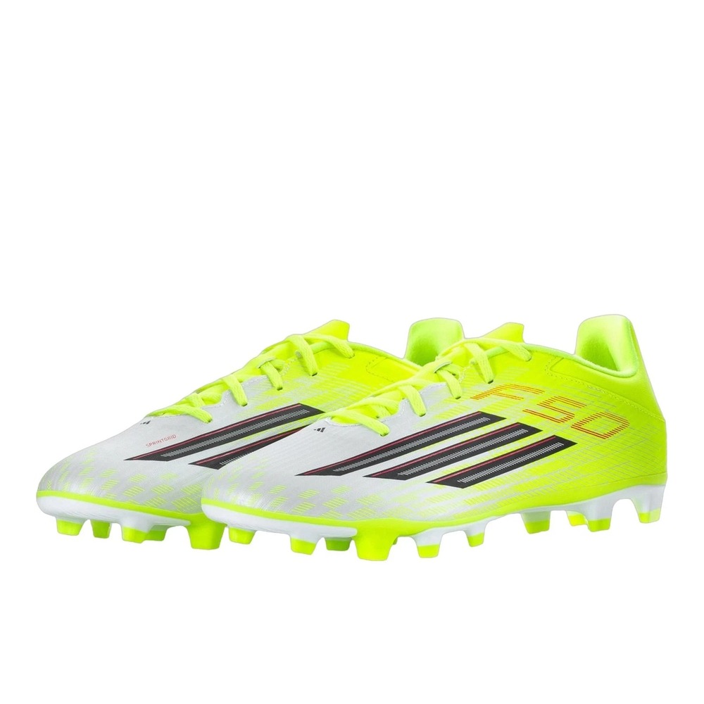 Mens Size 12- ADIDAS F50 CLUB FG/MG Soccer Cleats White Team Core Lucid JR9053